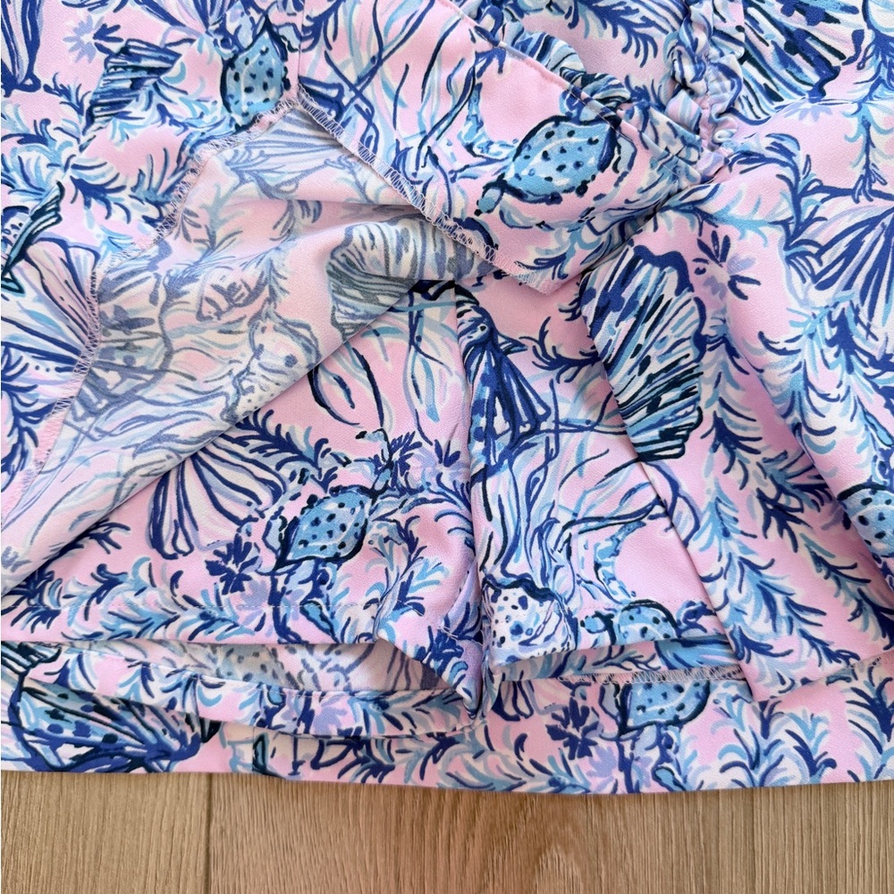 Lilly Pulitzer Floral Pink and Blue Romper - Picture 2 of 6